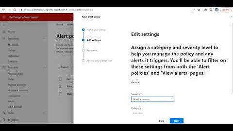 How To Create Alert Policy In Exchange Online In Office 365 Step By Step Full Information