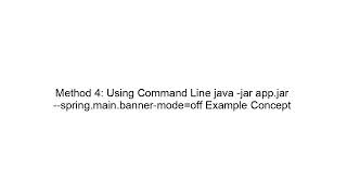 Disable Spring Boot Logo (Banner) in Console Output Profile