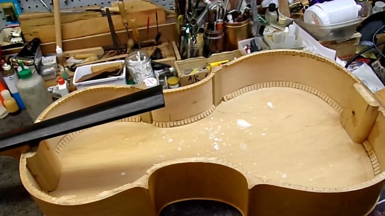 Реставрация виолончели Kay модели 200B.