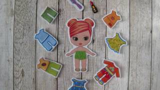 Fabric Dollhouse. Portable Travel Bag. Pretend play mat. Quiet soft book screenshot 4