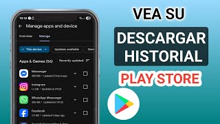 Cómo ver el historial de descargas en Google Play Store | Historial de descargas de Google 