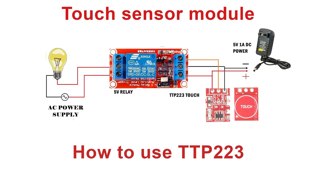 How to use TTP223 touch sensor module, very cool module for you - YouTube