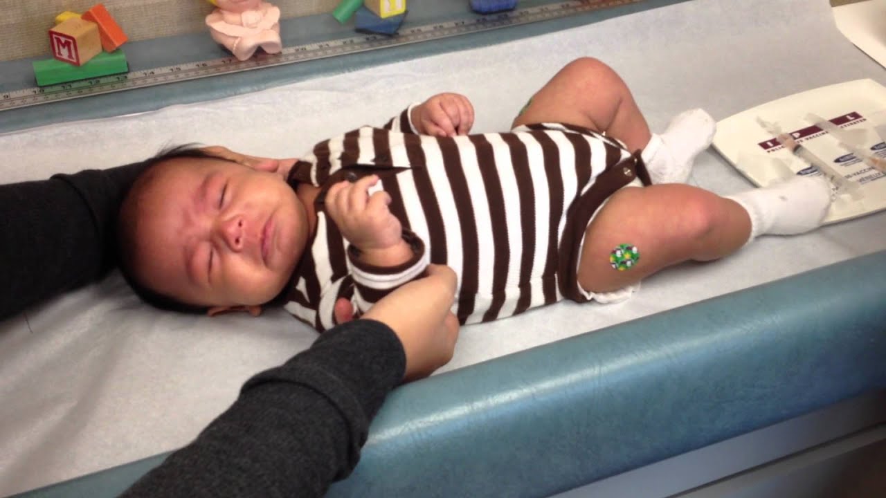Makoa getting his shots