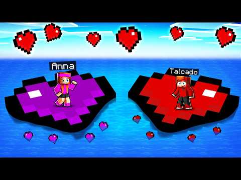 PIÉGÉ sur des Iles de l'AMOUR sur Minecraft !