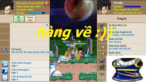 Bán Mã số : 437 : 2tr5 Card : Có Cái Trang Yardrat - Đệ Tử 16ty1- Sư Phụ 29ty9 [ Ngọc Rồng Online ]