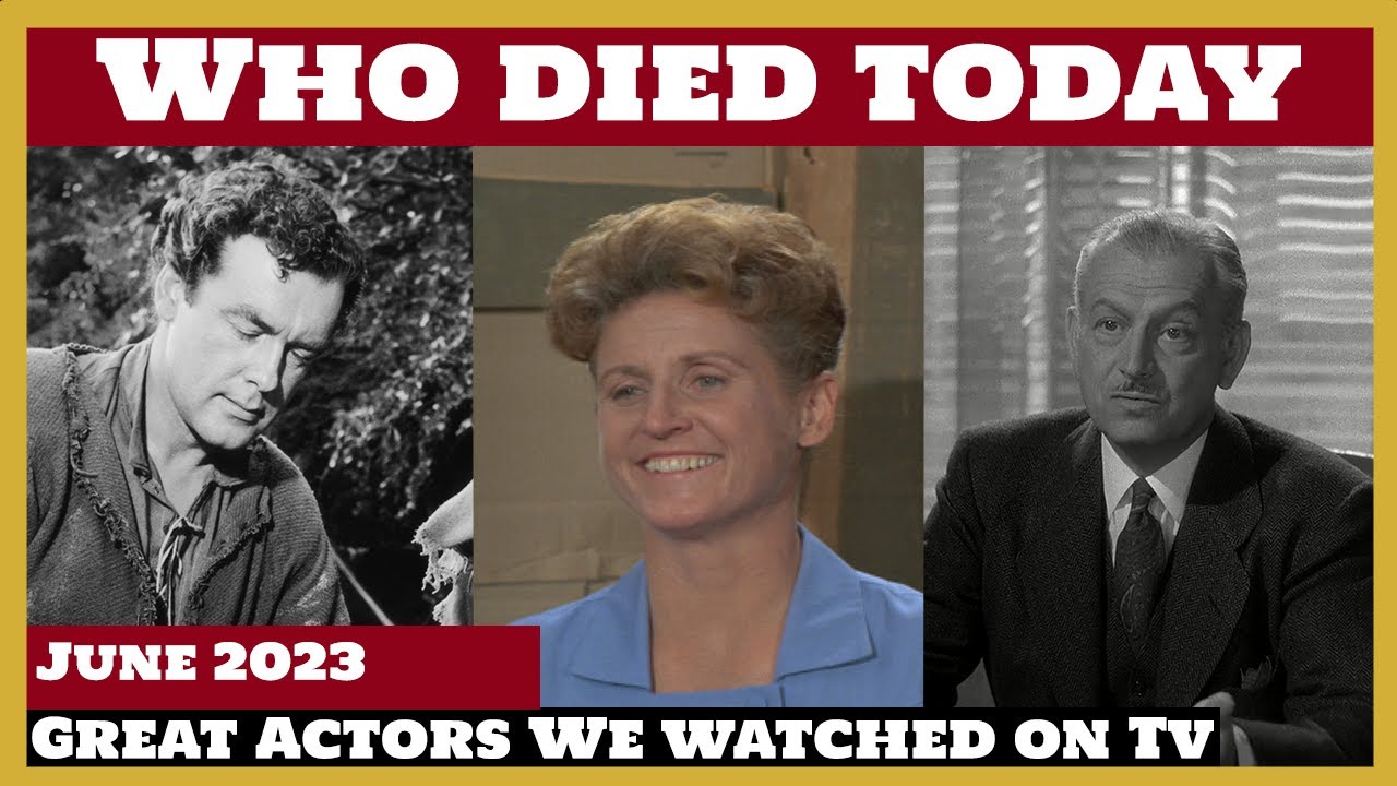 5 Famous Celebrities who died today 1st June - remembering big stars