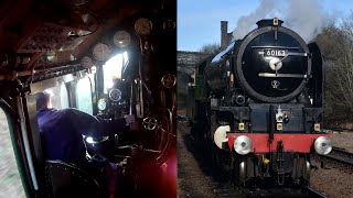 An A1 from the footplate  Driving Experience on 60163 Tornado | Great Central Railway  07.01.22