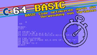 Code Optimization by Using Variables in C64 BASIC