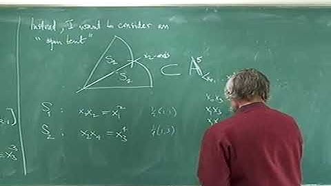 Miles Reid (University of Warwick / Sogang University) / Intensive Lectures 3 / 2011-03-12