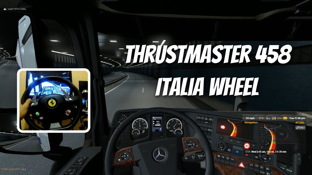 Euro Truck Simulator 2 Thrustmaster Ferrari 458 Thrustmaster 458 Italia Wheel w/ Wheelcam | Euro Truck Simulator 2