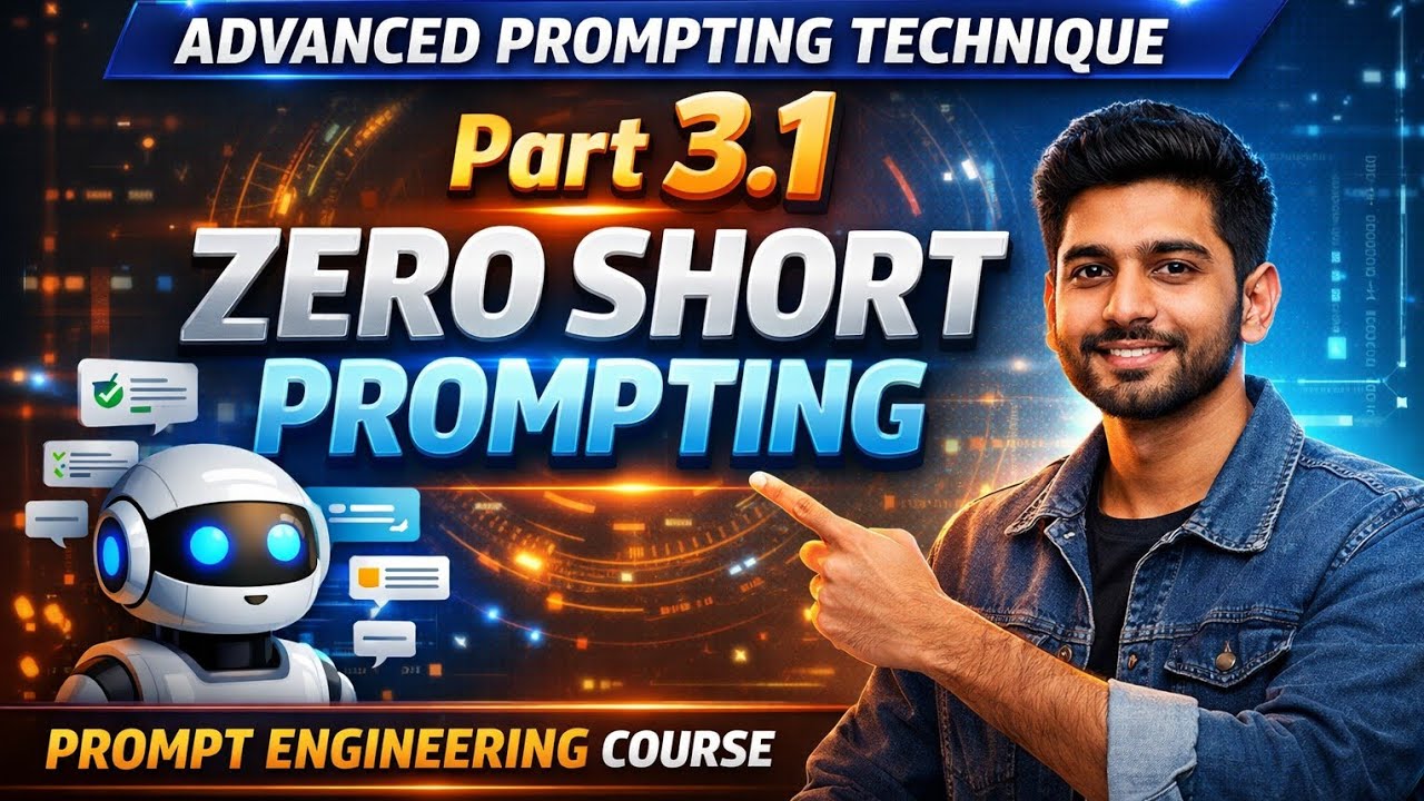Image Pramoting Programming Course Chapter 3 advanced promoting technique|3.1: zero short prompting|prompt ...
