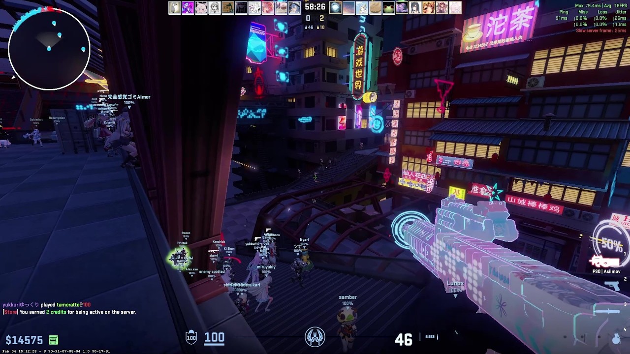 CS2 Zombie Escape ze_bh3rd_cyberpunk_z on POSSESSION Server