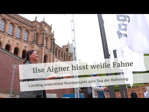 Landtagspräidentin hisst weiße