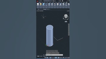 AutoCAD 3D, 3D Modeling, Cylinder with 2P 3P #shorts