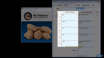 TAKE 5 - Session 1 - Creating exciting activities with Hot Potatoes