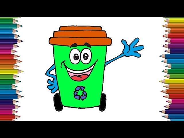 Rubbish Bins & Waste Paper Baskets Recycling bin Drawing, glass transparent  background PNG clipart | HiClipart