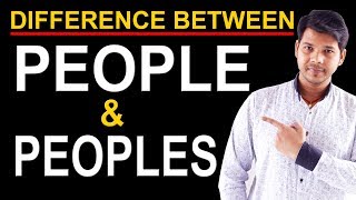 DIFFERENCE BETWEEN PEOPLE AND PEOPLES