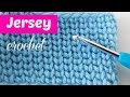 Punto jersey a crochet