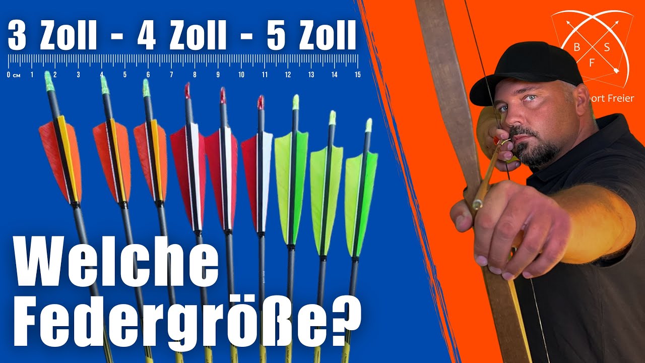 🦅 5 Zoll - 4 Zoll - 3 Zoll Feder 🦅 | Der ausführliche Vergleichs-Test 🏹🧐🎓 | Bogensport Freier