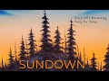 Painting a Beginner Oil Sunset Landscape