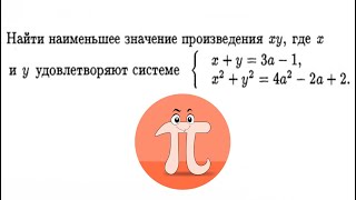 картинка: Найти наименьшее значение произведения (ДВИ МГУ, Физфак 1995)