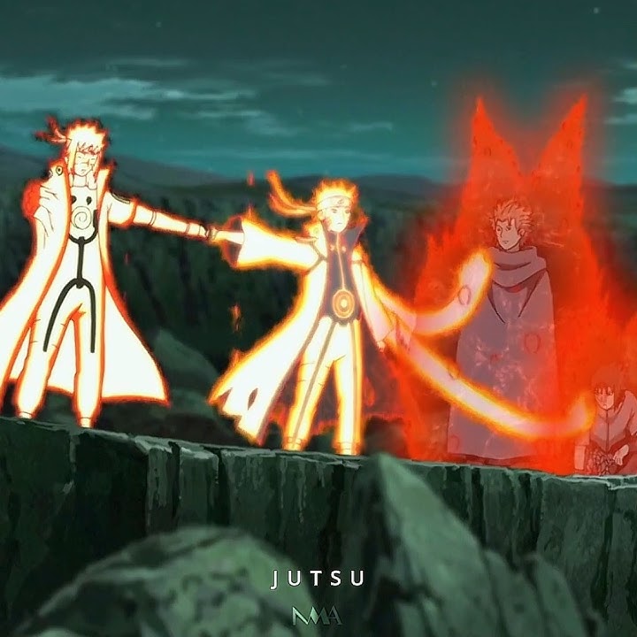 Minato and Naruto Protect Everyone from the Ten Tails’ Attack! #naruto #minato