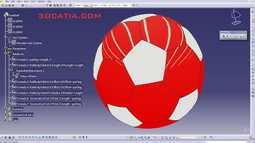 CATIA Tutorial | Soccer Ball Create SPEED VERSION
