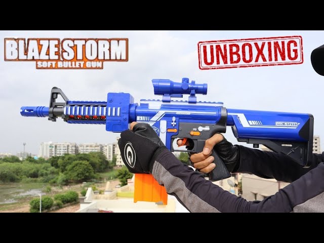 Ariko Blaze Storm Nerf shooter - Grande taille - Avec 80 cartouches et