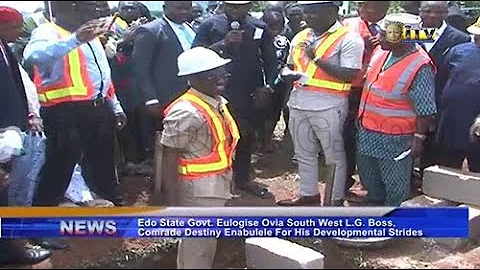 EDSG eulogise Ovia South West council boss for developmental strides