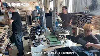 Automatic Frame Joining TAISHENG FRAMING EQUIPMENT TS-J50ZS Frame Joining robot canvas stretcher bar
