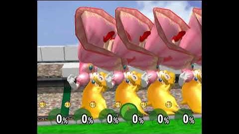 Super Smash Bros. Melee CrazyMod UE/Debug Menu - 6 Peach - Mushroom are Deadly for All Players Test