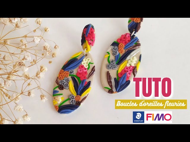 Boucles D'oreilles Toupie Multicolores - Fimo Et Perles - Neuves - Dormeuses En Acier