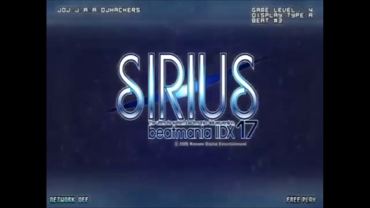 Beatmania IIDX 17 ~SIRIUS~ Title Screen ~ 【BMS】 - YouTube