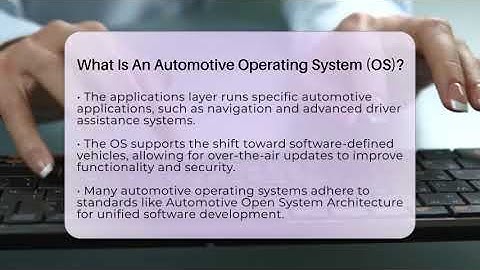 What Is An Automotive Operating System (OS)? - Talking Tech Trends