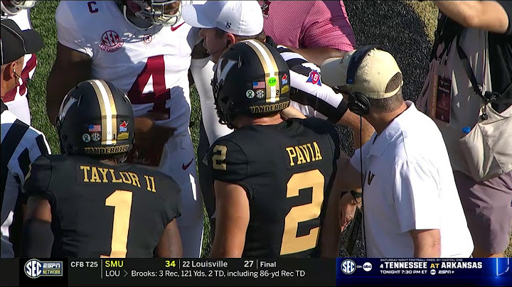 Alabama Crimson Tide vs Vanderbilt Commodores 10-05-24 Week 6