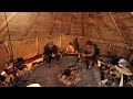 Medieval Camp - First Night in the Celtic Roundhouse: Bushcraft Project (PART 10)