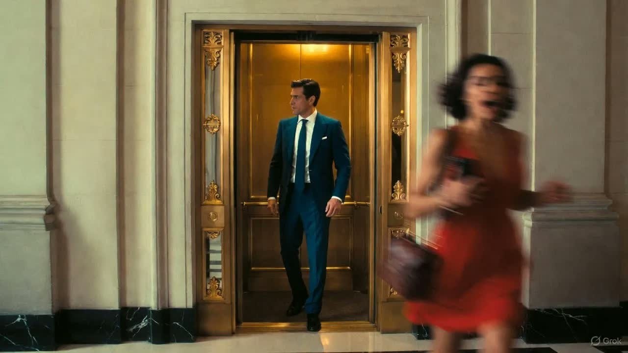 Il magnate milionario vide tutto — quando lei entrò nell’ascensore in fuga…