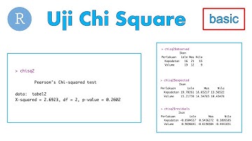Uji Chi Square menggunakan R software [Stat: Eps 3] School of R