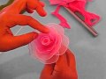 Fabrication d'une rose en collant / Nylon Rose