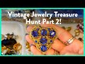 Vintage Jewelry Treasure hunt part 2! Let's explore some jewelry boxes from my local antique store❤️