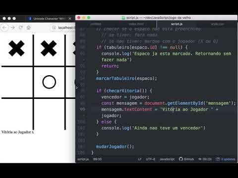 Jogo da velha (Tic Tac Toe) » Computer Science Master