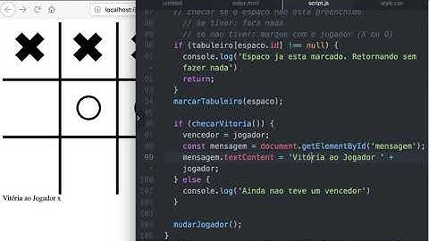 0011-21 Mensagem de Vitória pro Jogo da Velha em HTML, CSS, e JavaScript
