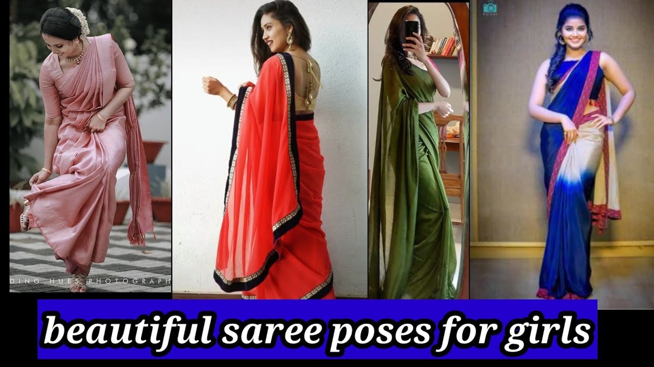 Stylish Saree Photoshoot Poses | Saree Photo Poses Ideas | Stylish Poses -  YouTube