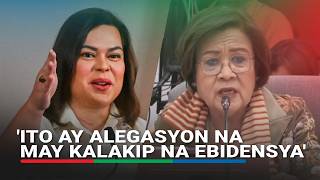 'Hindi ito gawa-gawa': De Lima to Duterte impeachment case | ABS-CBN News