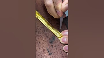 Thumbnail of 🔥 Incredable 24KT Gold Ring Design 🫡 #shorts #entertainment
