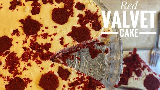 how to make red valvet cake recipe with Cream Cheese Frosting #homemade