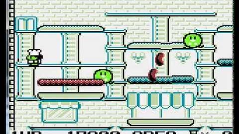 BurgerTime Deluxe - Nintendo Super Game Boy - emulador VisualBoyAdvance M 2.0.0 Beta 1 - Windows 7