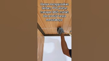 cara pasang plafon PVC #tips