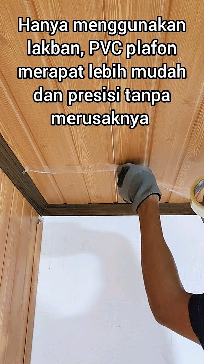 cara pasang plafon PVC #tips