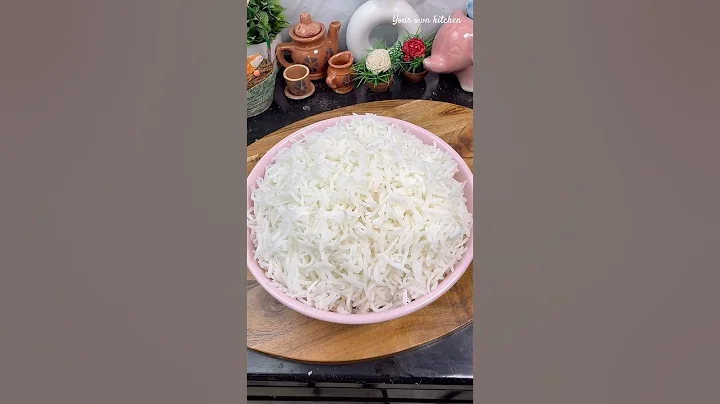 Restaurant Style Steamed Rice🍚#steamedrice #rice #shorts #cookinghacks #kitchentips #trending